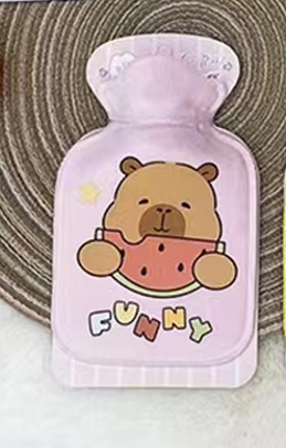 Грелка мини "Capibar", pink, 300 мл (16*11 см)