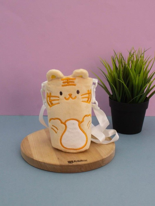 Футляр плюшевый для термоса &quot;Furry buddies&quot;, cat (15*10 см) 