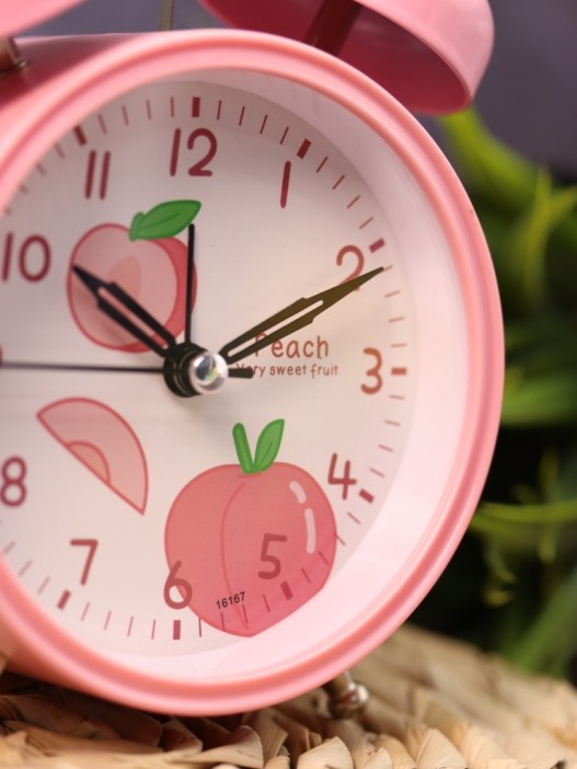 Часы-будильник «Peach», pink 