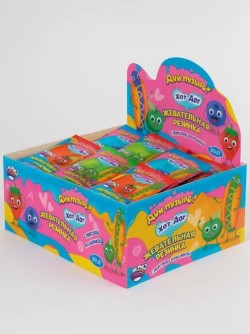 Жевательная резинка с кислой начинкой «Дуй пузырь! Хот-дог», 30 шт.