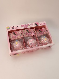 Мялка - антистресс «Магическая Таба ЛАПКА», розовая, шоу-бокс 12 шт.