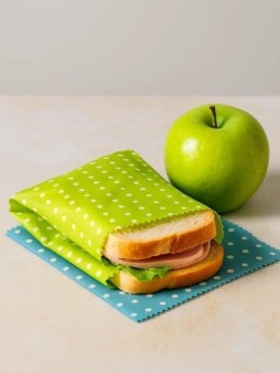 Салфетка восковая для хранения продуктов (10х10см), 2 цв