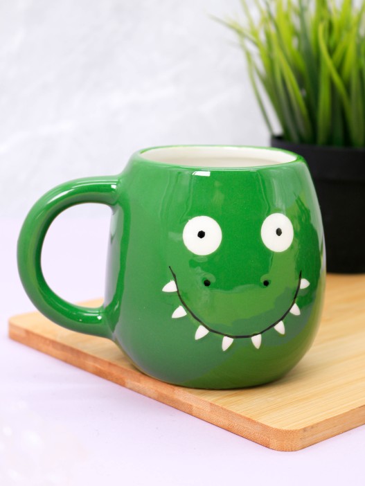 Кружка керамическая «Dino», green, 500 мл 