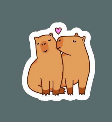 Брелок «Capybara love» 