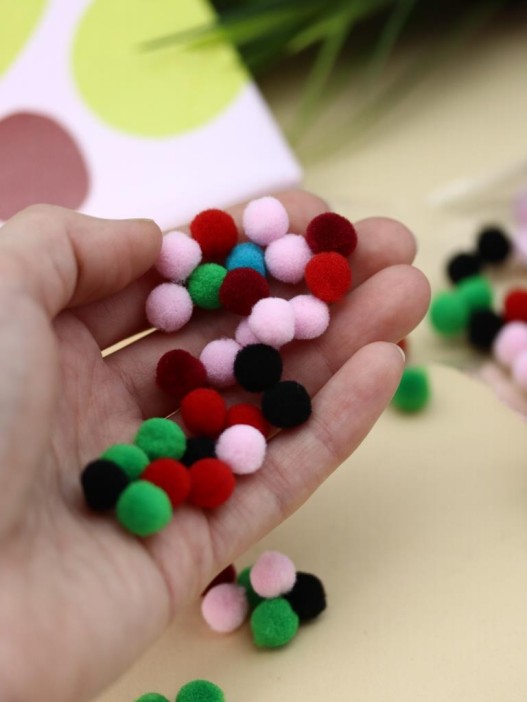 Картина из помпонов на подрамнике Draw Me! «Sun», (20 х 20 см) 