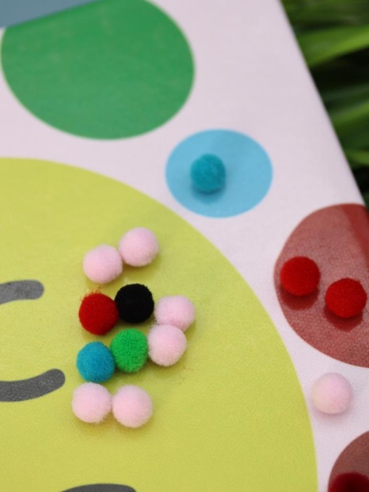 Картина из помпонов на подрамнике Draw Me! «Sun», (20 х 20 см) 