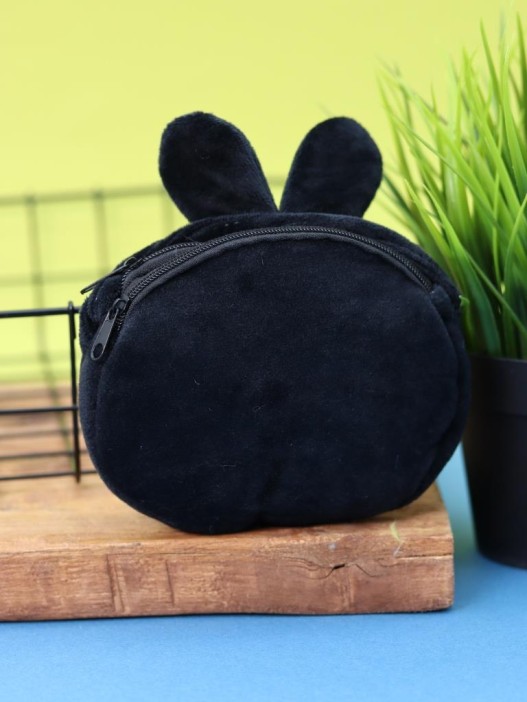 Сумочка плюшевая &quot;Black hare&quot;, black (10*12,5 cm) 