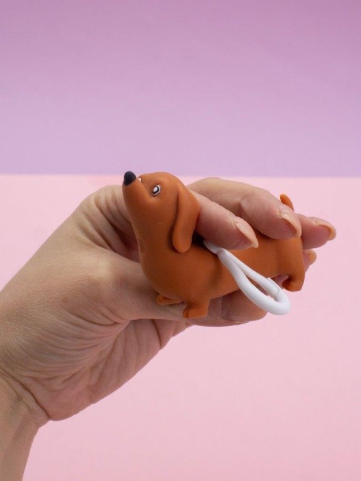 Брелок мялка - антистресс «Pretty dachshund» 