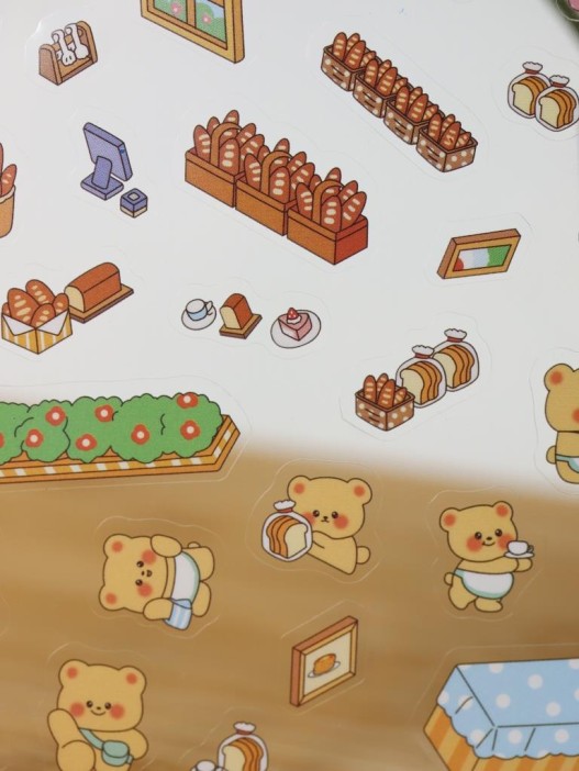 Наклейки+пинцет для творчества румбокс "Кафе", коричневые (16*20 см) 