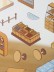 Наклейки+пинцет для творчества румбокс "Кафе", коричневый (16*20 см)