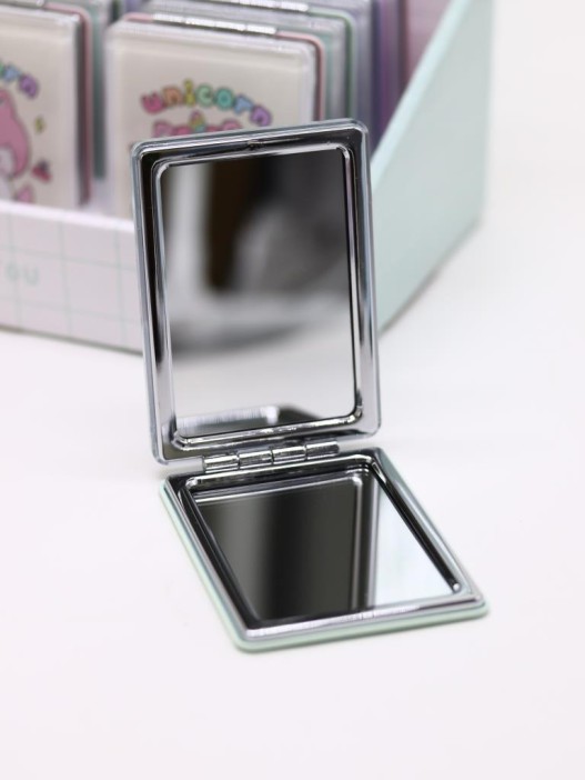 Зеркало шейкер раскладное &quot;Unicorn&quot;, зеленое, 8*6 см 