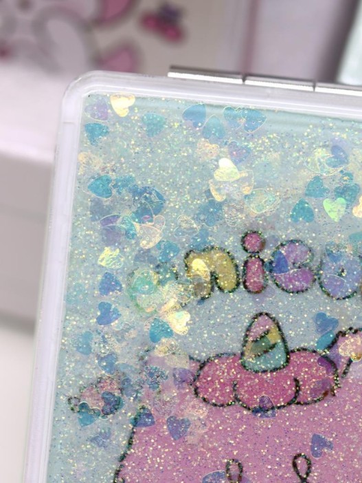 Зеркало шейкер раскладное &quot;Unicorn&quot;, зеленое, 8*6 см 