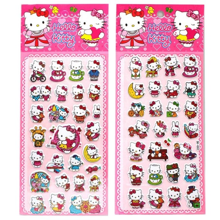 3D наклейки "Hello Kitty" (10*22 см), микс