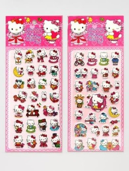 3D наклейки "Hello Kitty" (10*22 см), микс