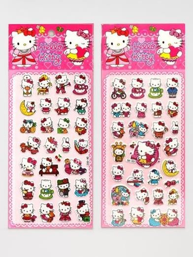 3D наклейки "Hello Kitty" (10*22 см), микс