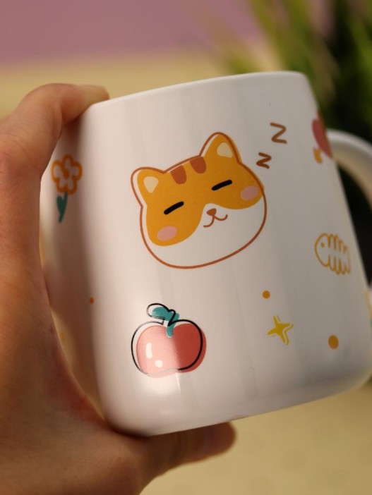 Кружка «Kid cat», white 