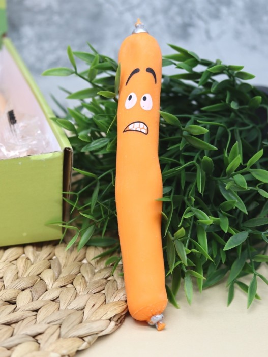Мялка - антистресс «Funny sausage», brown 