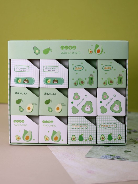 Декоративный скотч «Funny avocado», avogreen 