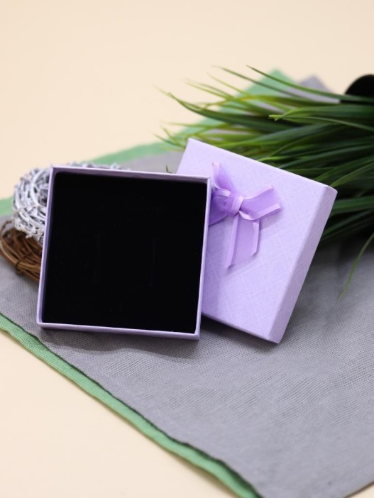 Подарочная коробка для украшений &quot;Elegant bow&quot; (9*9*2,5 см), mix 