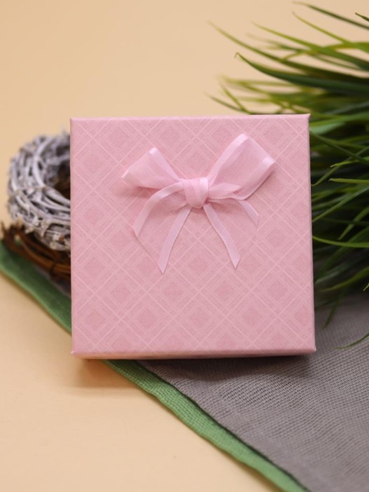 Подарочная коробка для украшений &quot;Elegant bow&quot; (9*9*2,5 см), mix 