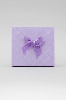 Подарочная коробка для украшений "Elegant bow" (9*9*2,5 см), mix