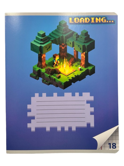 Тетрадь А5 &quot;My Game&quot;, 18л, клетка, обл. мелов. картон + ВД-лак, mix 