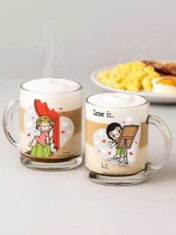 Набор кружек "Love is...Портрет", 320 мл, стекло