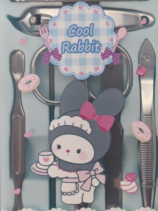 Маникюрный набор "Крутой кролик", синий 