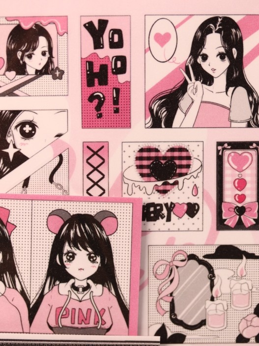 Наклейки &quot;Pink blank&quot; 