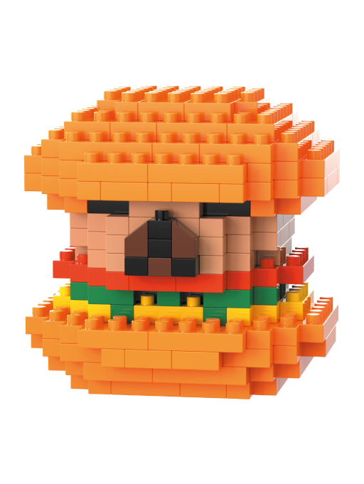 Конструктор "CAPYBARA BURGER" (205 деталей), 5*5*5 см. 