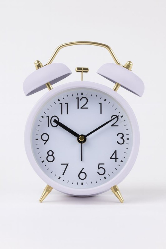 Часы-будильник «Purple time», (12.3*8.8*4.7 см) 