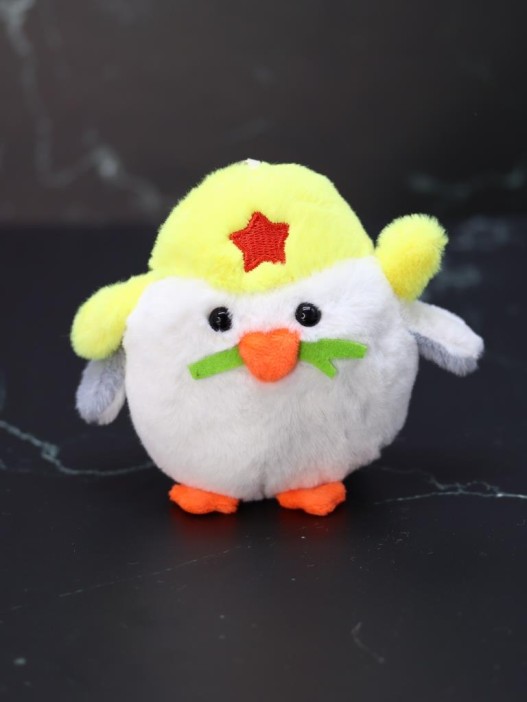 Плюшевый брелок &quot;Chick soldier&quot;, white (9 см) 
