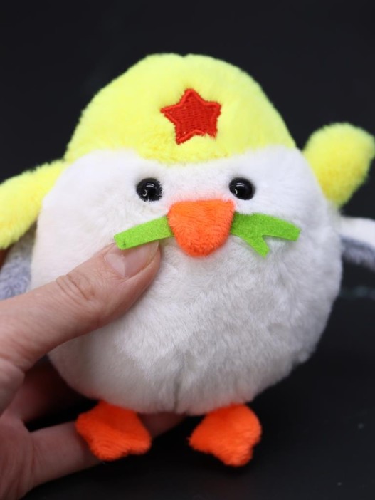 Плюшевый брелок &quot;Chick soldier&quot;, white (9 см) 