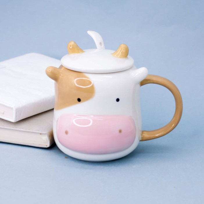 Кружка "Cow", pink (500ml) 