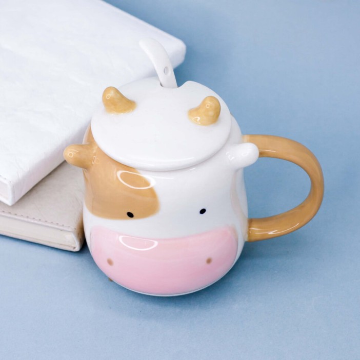 Кружка "Cow", pink (500ml) 