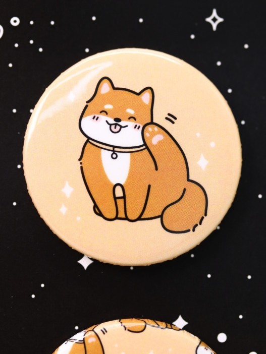 Набор значков 3 шт. iLikeGift Аниме «Shiba inu» 
