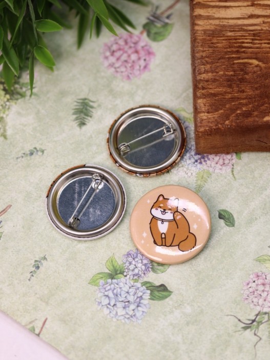 Набор значков 3 шт. iLikeGift Аниме «Shiba inu» 