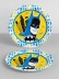Набор бумажных тарелок 6 шт. "Batman", желтый (d=180 мм) 