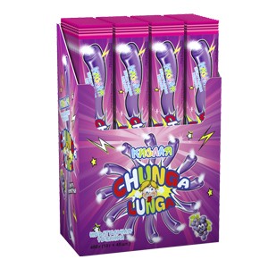 Набор жевательная резинка "Chunga Lunga", с кислым порошком, со вкусом виноград, 48шт
