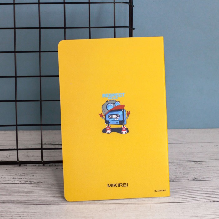 Тетрадь (A5) &quot;Music player cassette&quot;, yellow (13.5*20.5) 