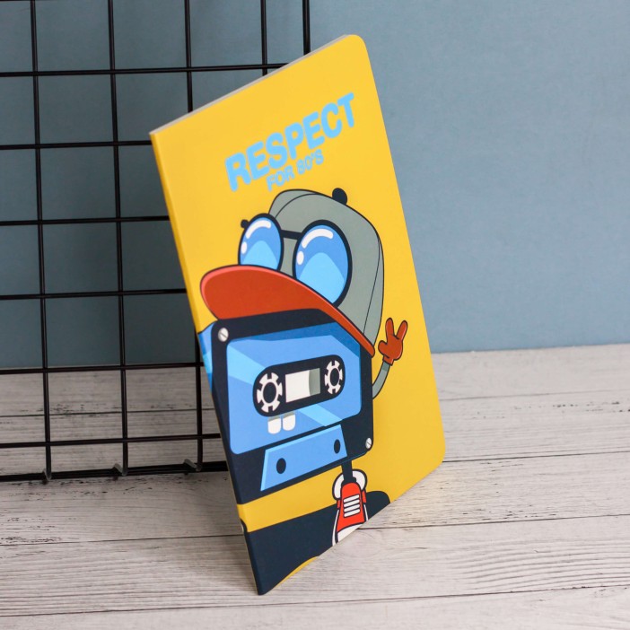 Тетрадь (A5) &quot;Music player cassette&quot;, yellow (13.5*20.5) 