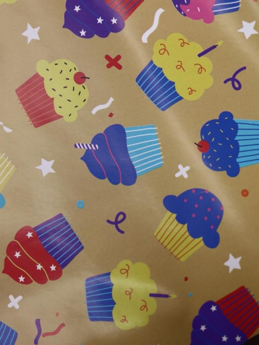 Упаковочная бумага «Donut Dazzle» 1 рулон, 50*70 см 