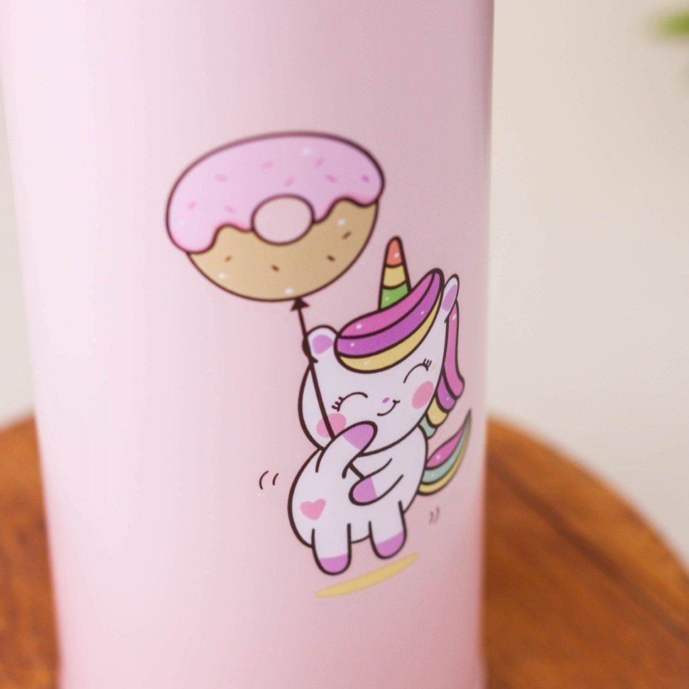 Термос "Little girl unicorn", pink (500 ml)