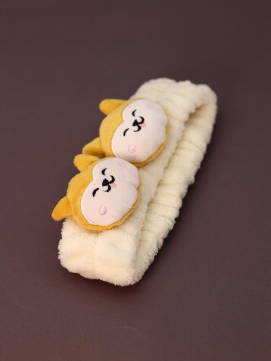 Повязка на голову GIRLY &quot;Doggy smile&quot;, yellow 