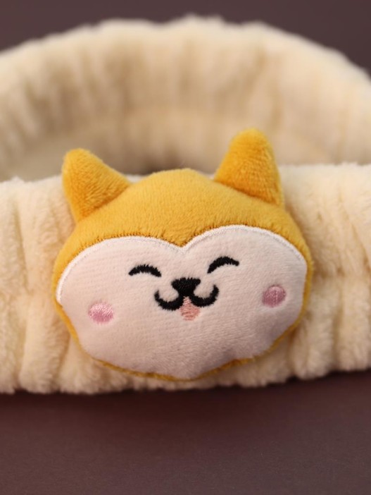 Повязка на голову GIRLY &quot;Doggy smile&quot;, yellow 