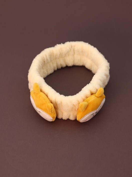 Повязка на голову GIRLY &quot;Doggy smile&quot;, yellow 