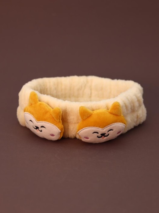 Повязка на голову GIRLY &quot;Doggy smile&quot;, yellow 