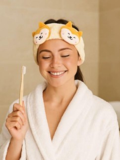 Повязка на голову GIRLY &quot;Doggy smile&quot;, yellow