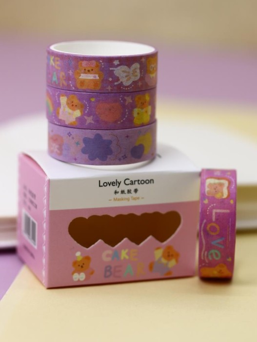 Набор декоративного скотча &quot;Lovely cartoon&quot;, pink 