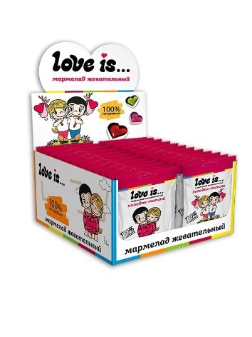 Мармелад жевательный “Love is” ЖуйМиксик &quot;Холодок-малина&quot; 20 шт 